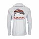 Simms Tech Hoody Artist Series Trout Logo | UPF50 Schutz - schnelltrocknend