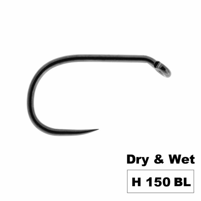 NEW Model Hanak H150BL Dry & Wet Fly Hook. - Medium Wire - Short